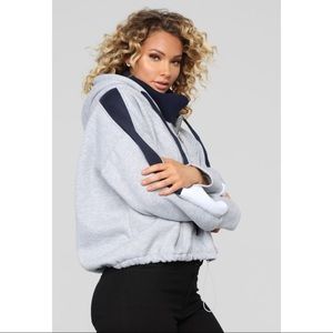 Fashion Nova Cropped Fleece Sweater